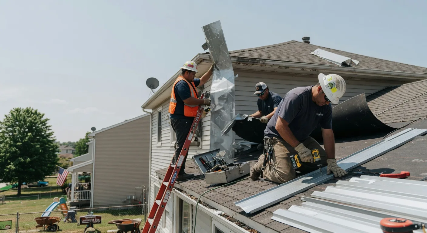 Storm Damage Metal Roof Repair in Grays Knob, KY